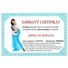 Dárkový certifikát - motiv tanečnice