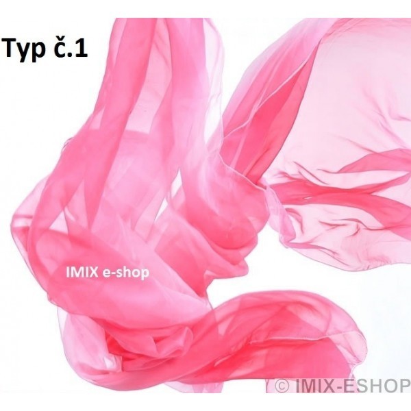 Luxusné dúhové tanečné závoje - obdĺžnikové (31 farieb)