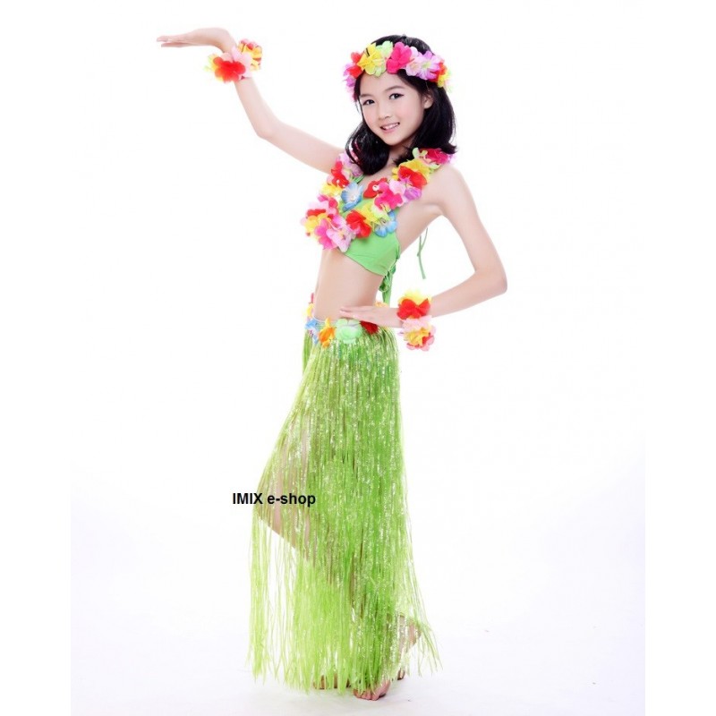 Dívčí Havajský kostým HULA HAWAII - set (5 kusů)