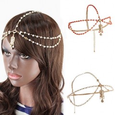 Řetízková čelenka korálková s tikkou