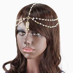 Řetízková čelenka korálková s tikkou