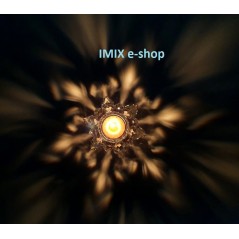 Feng-Shui Křišťálový lotos střední, svícen Čirý