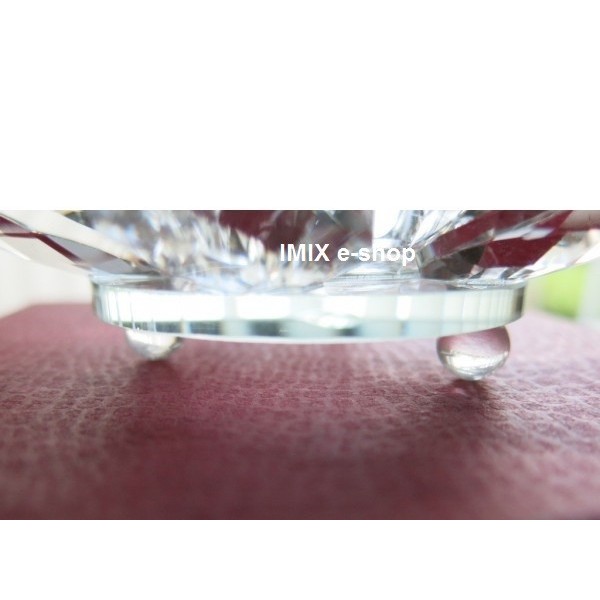 Feng-Shui Křišťálový lotos střední, svícen Čirý