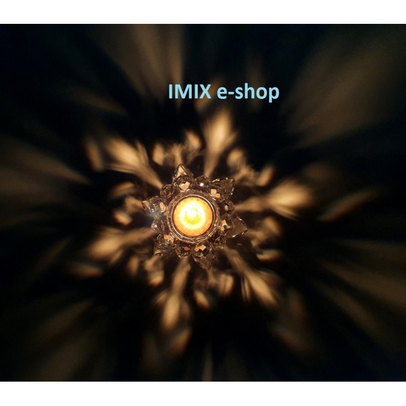 Feng-Shui Křišťálový lotos střední, svícen Čirý Feng-Shui Křišťálový lotos střední, svícen Čirý