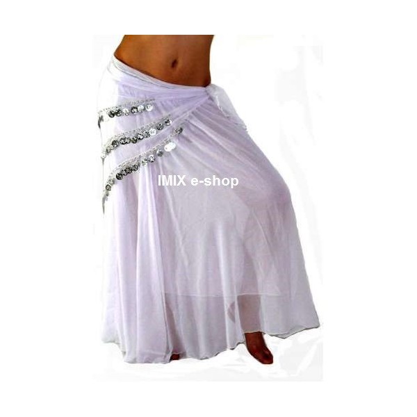 SET 2 ks- Dvouvrstvá kolová sukně Anisah + penízkový šátek