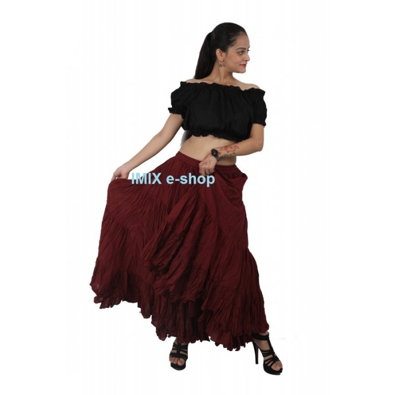 Široké sukně TRIBAL batika - obvod 10 metrů