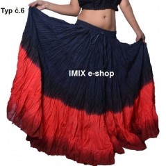 Široké sukně TRIBAL batika - obvod 10 metrů