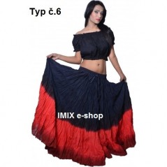 Široké sukně TRIBAL batika - obvod 10 metrů