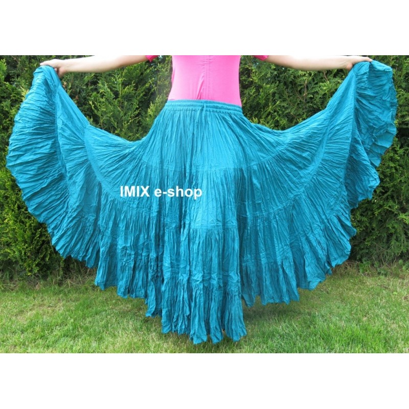 Široká sukně TRIBAL jednobarevná - 23 metrů