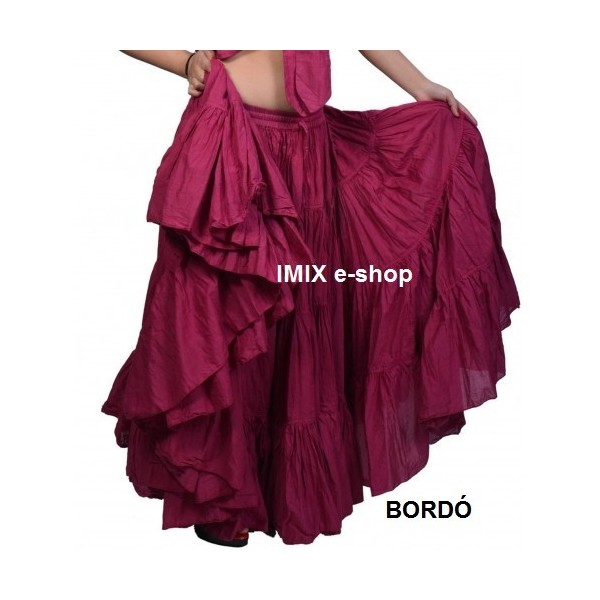 Široká sukně TRIBAL jednobarevná - 29 metrů