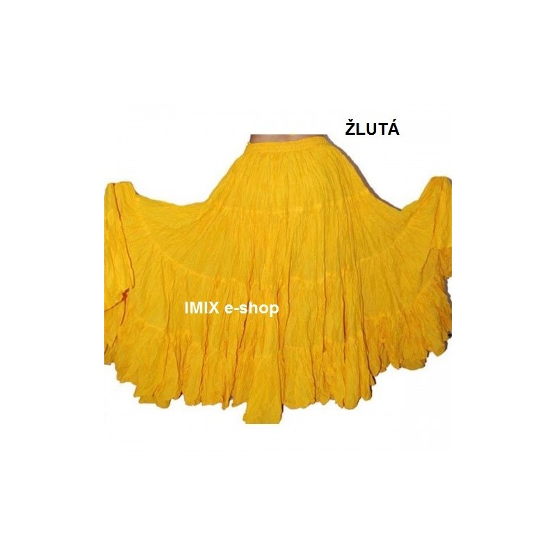 Široká sukně TRIBAL jednobarevná - 29 metrů Široká sukně TRIBAL jednobarevná - 29 metrů