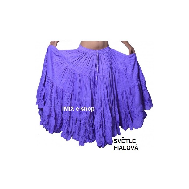 Široká sukně TRIBAL jednobarevná - 29 metrů Široká sukně TRIBAL jednobarevná - 29 metrů