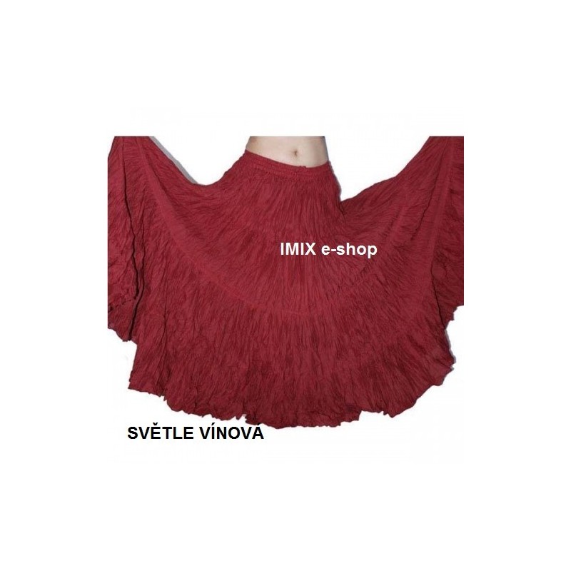 Široká sukně TRIBAL jednobarevná - 29 metrů Široká sukně TRIBAL jednobarevná - 29 metrů