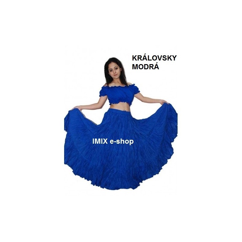 Široká sukně TRIBAL jednobarevná - 29 metrů Široká sukně TRIBAL jednobarevná - 29 metrů