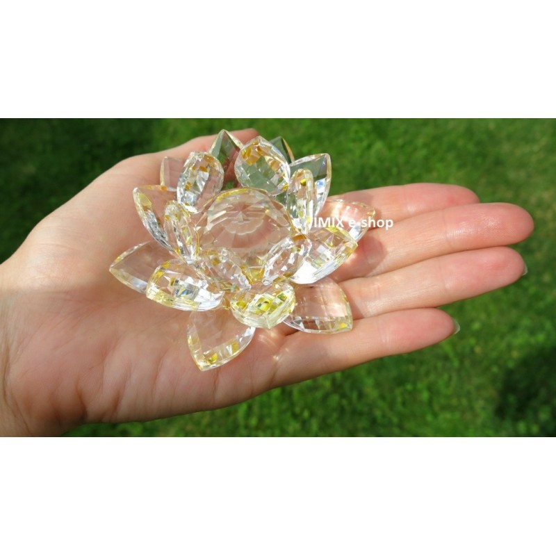 Křišťálový LOTOS květ velký
