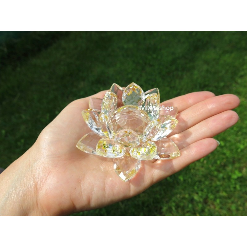 Křišťálový LOTOS květ velký