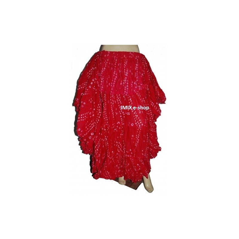 Puntikované bavlněné Tribal sukně jednobarevné - 23 m