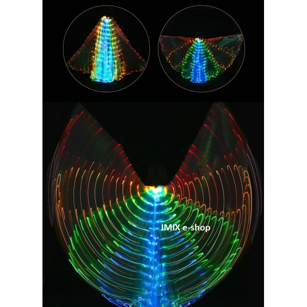 LED křídla ISIS s 300 diodami VLNKY  bílá / barevná