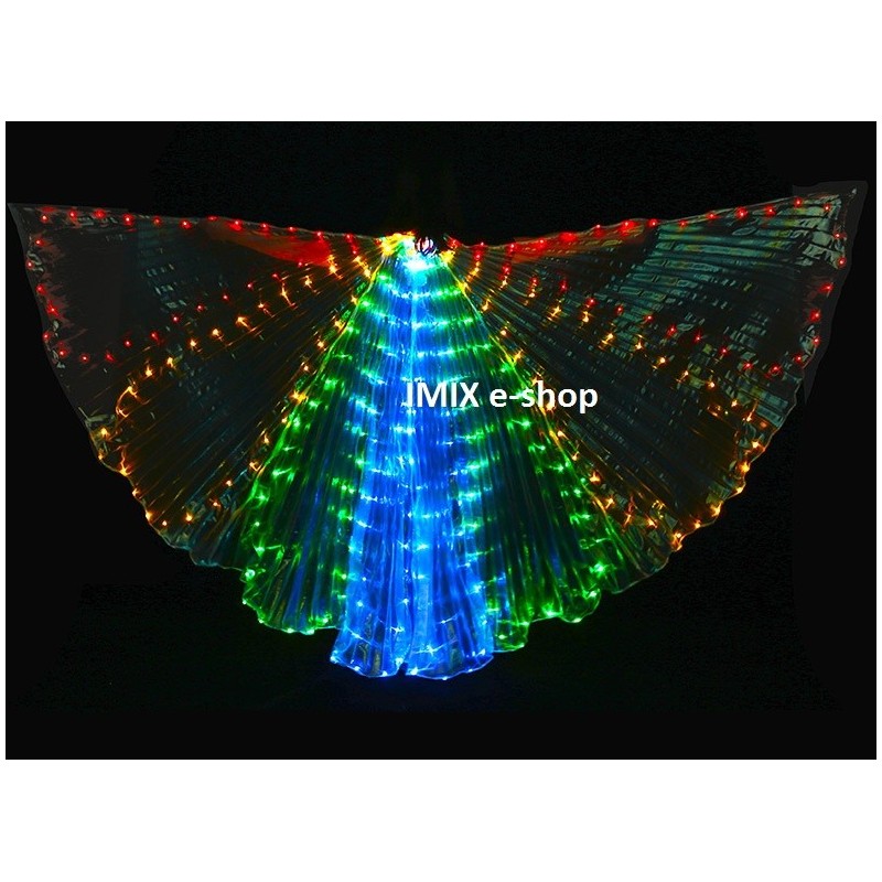 LED křídla ISIS s 300 diodami VLNKY  bílá / barevná