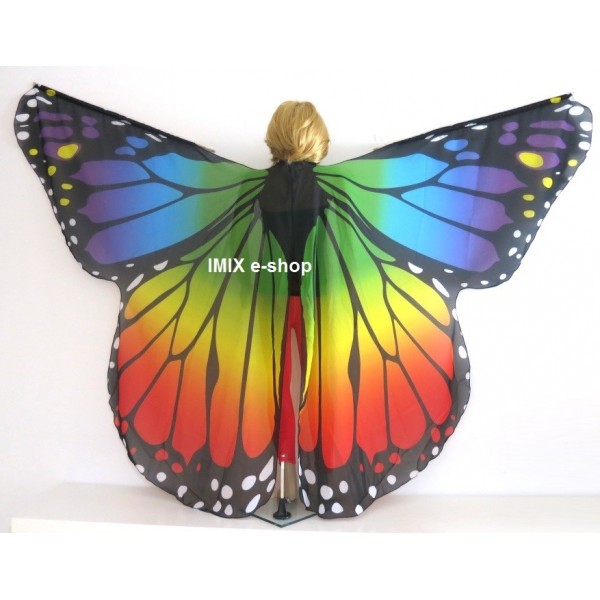 Dívčí motýlí křídla z jemného šifónu