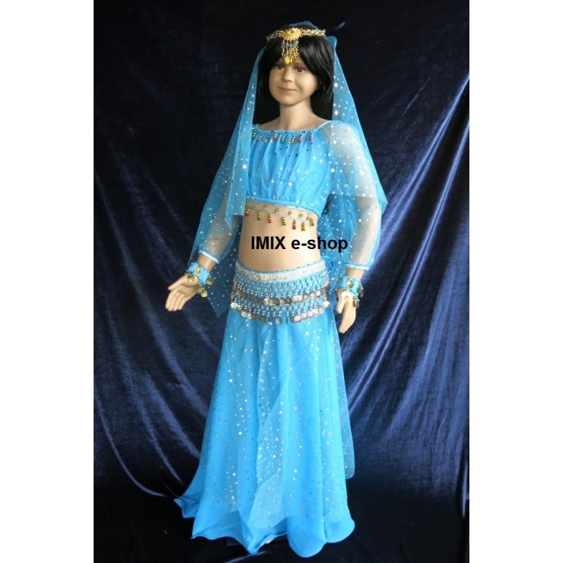 Dívčí taneční kostým NAJAT - 7 dílný
