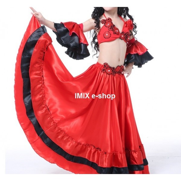 Luxusní dívčí kostým Flamenco Orient