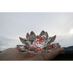 Křišťálový LOTOS květ střední