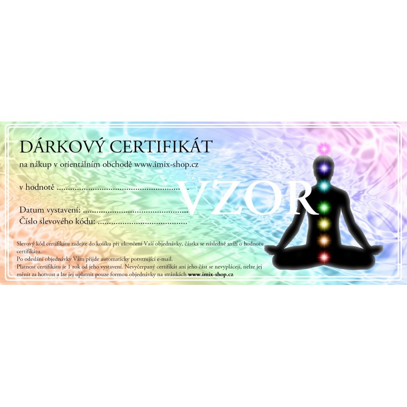 Dárkový certifikát - motiv etno