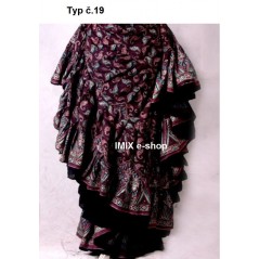 Bavlněná široká sukně Gypsy Etnic 23 metrů - 30 BAREV