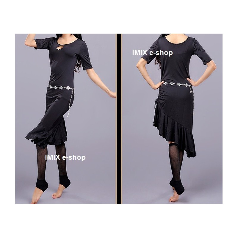 Dance dress with drawstring skirt and Zara shorts