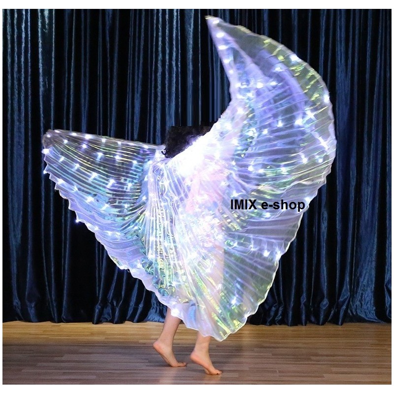 Dívčí LED křídla ISIS bílá