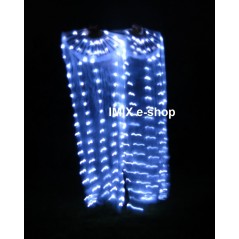 LED hedvábné vějíře USB napájení - BÍLÉ