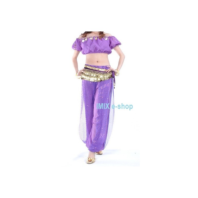 Kalhotový kostým s penízkovým pásem THARA