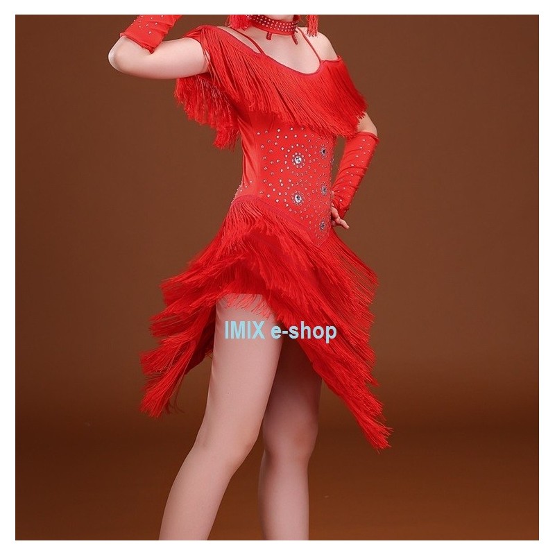 Dívčí taneční LATINO šaty JASICA - 5 dílů