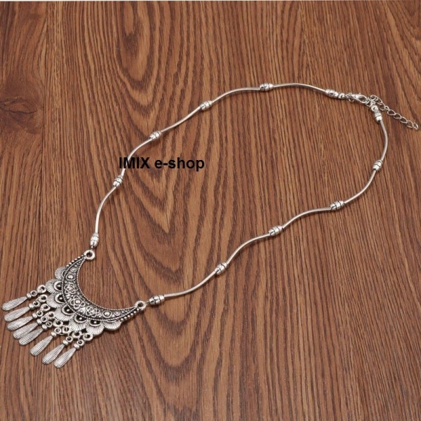 Elegantní Vintage Tribal dlouhý náhrdelník