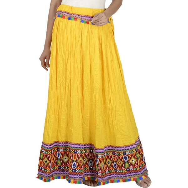 Indian Ethno Bollywood skirt with decorative embroidery
