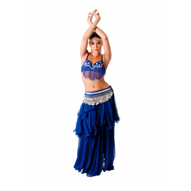 Oriental Dance Costume Belly Dance Costume With Push Up Bra 3 Pcs Bra Belt  Skirt