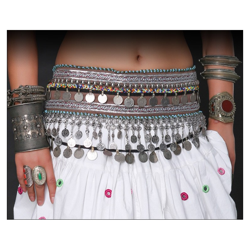 Metal Chain Belly Dance Belt gold color- At