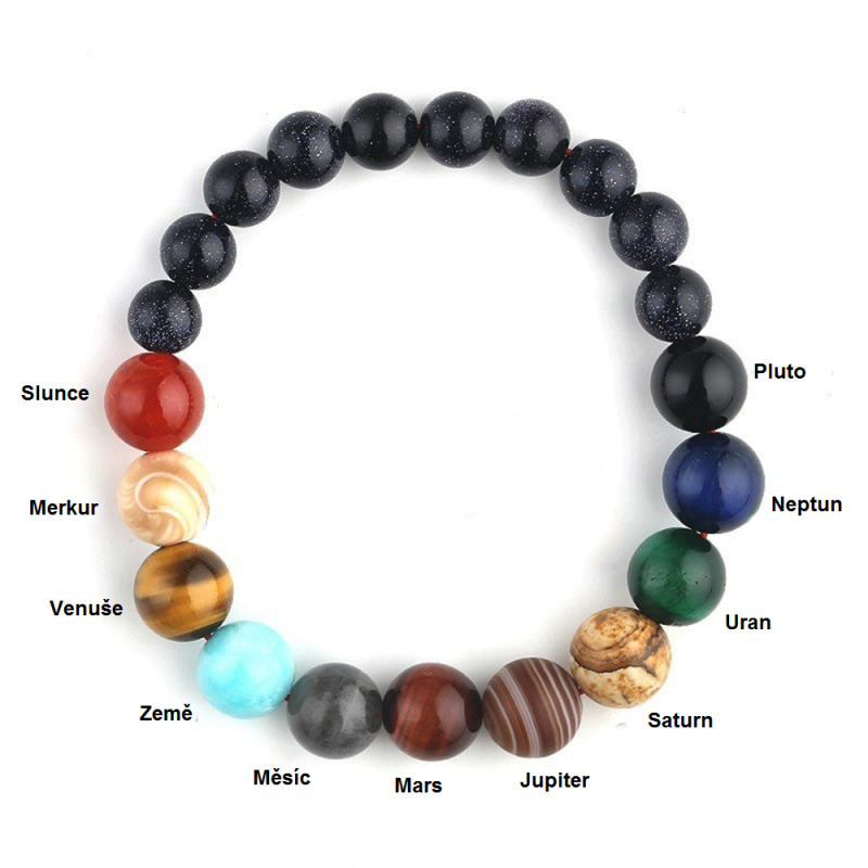 Collection Crystals Mineral Stone Beads Yoga Bracelets Hanging Branch  Natural Stock Photo by ©zoomarket 388999634