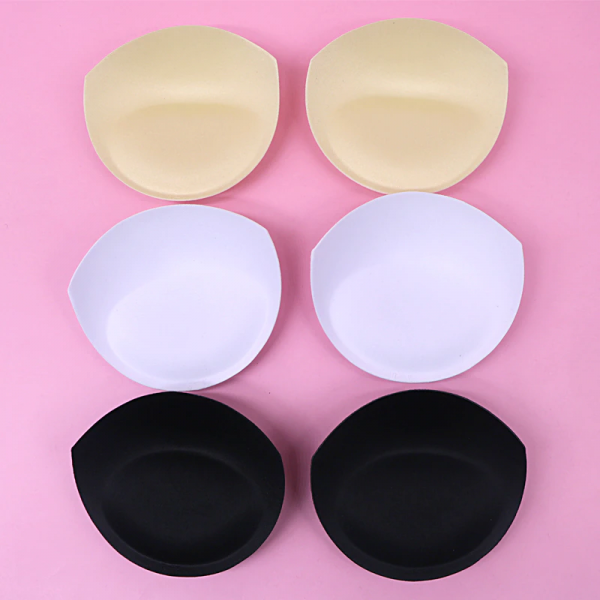 KAHIOE 1 pair teardrop shape latex breast pad Insert Women's Bra Pads Breast  Enhancer Chest Push Up Cups for Swimsuits Yoga (Beige, M) at  Women's  Clothing store