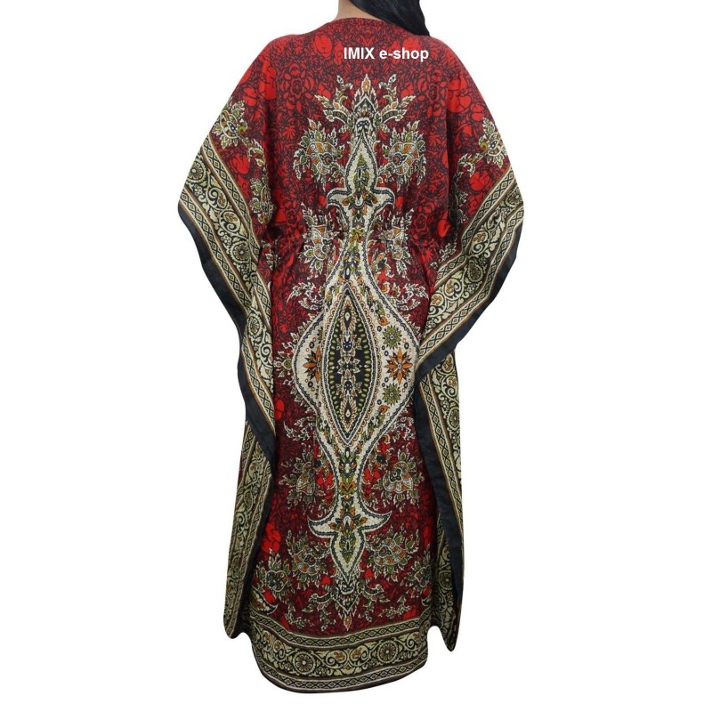 Dlouhý kaftan Červený