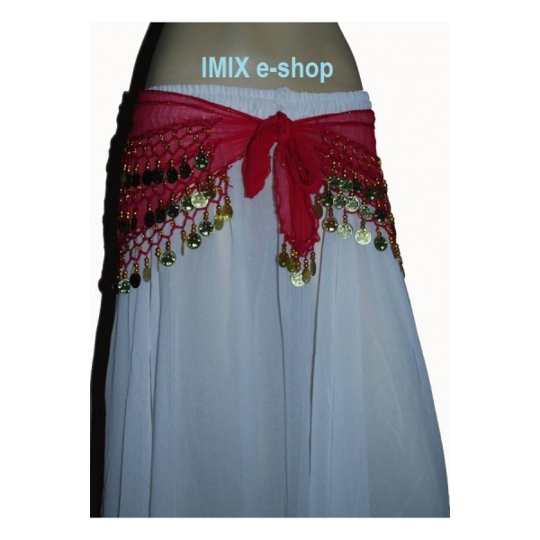 Penízkový šátek ANISAH ALIMA žoržet - AKCE