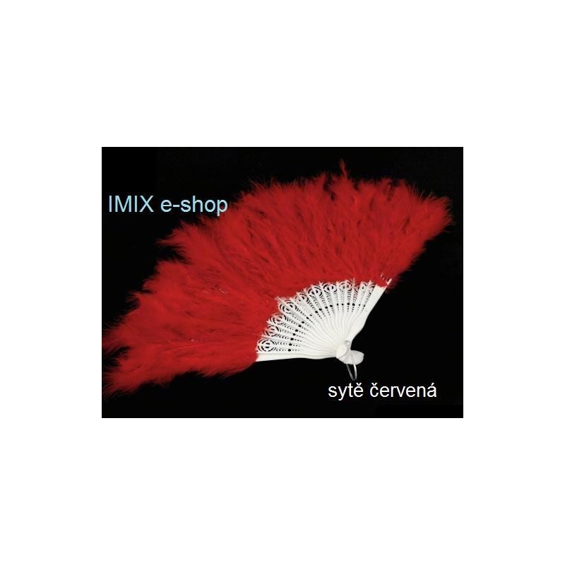 Medium ostrich feather fan height 60 cm