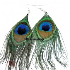 Náušnice PAVÍ PÉRA