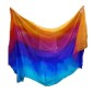 Multicolored silk veils